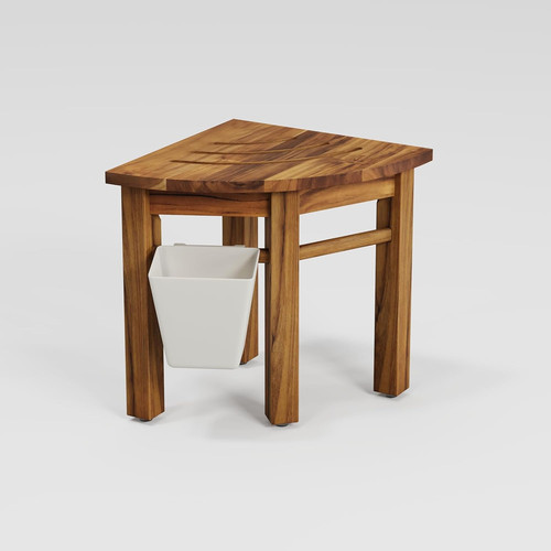 Waterproof teak corner - corner, shower