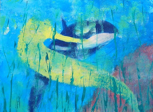 Sea creatures abstract - sea,