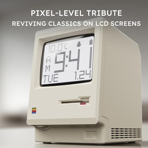 Retro maclock macintosh alarm - retro,