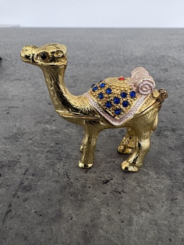 Camel hinged trinket box - camel,