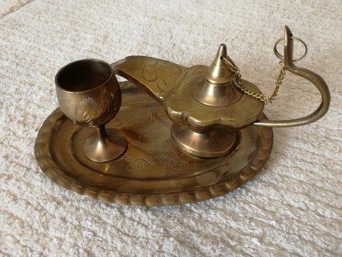 Brass aladdin lamp eastern - aladdin,