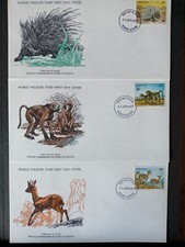 stamps WWF FDC Lesotho 1977