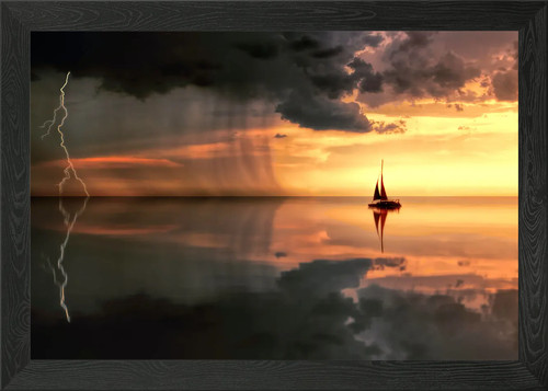 Ship framed wall - ship, poster