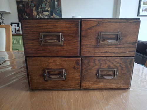 Vintage wooden table desk - table, top
