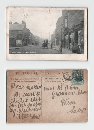 Postcard albion street - albion,