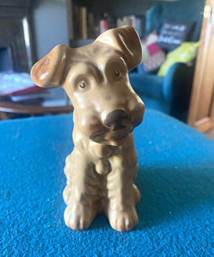 Ceramic dog figurine - dog,