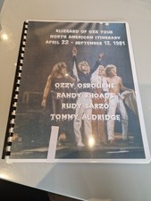 OZZY OSBOURNE 1981 TOUR 100+