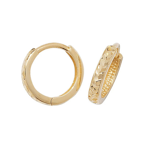 Hinged earrings 9ct yellow - earrings,