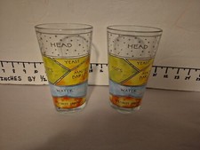 2 Beer Pint Glasses w/