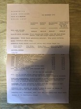 Genuine DORMOBILE LAND CRUISER BEDFORD Sales Brochure Price List 1976 (123)
