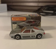 Matchbox  75 BMW M1, 1981 Silver no.52 and original box 