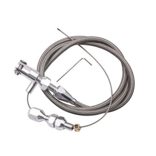 36in braided throttle cable - 36in,