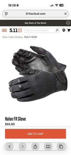Tactical halon fr gloves - 5.11,