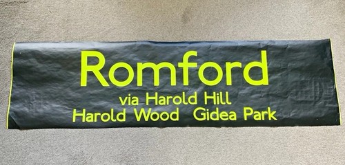 Bus destination blind romford - blind,