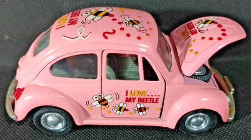 Pink bug beetle i love - bug,