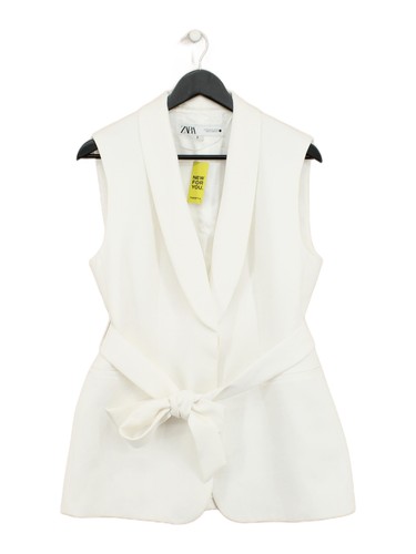 Zara women coat - m, white