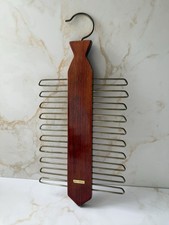 Vintage German Wooden Tie Rack