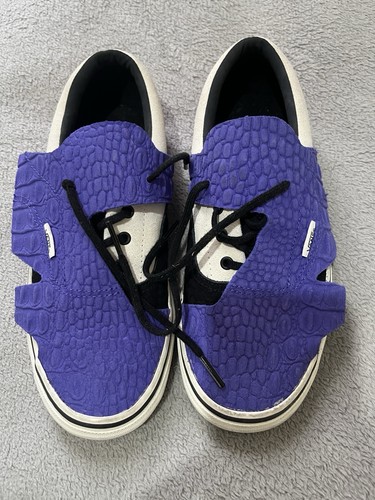 Vans purple croc embossed - vans, croc-embossed