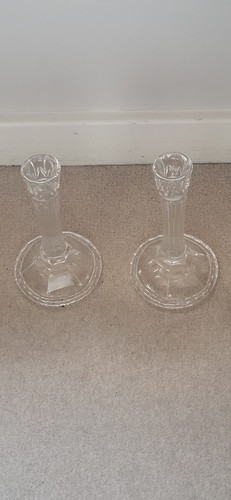 Pair clear vintage - vintage, crystal