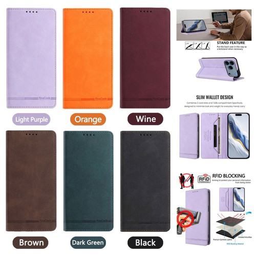 Leather stand wallet phone - leather,