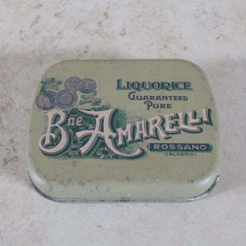 Old candy tin box - , amarelli