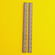 Set of 2 Wooden School Rulers