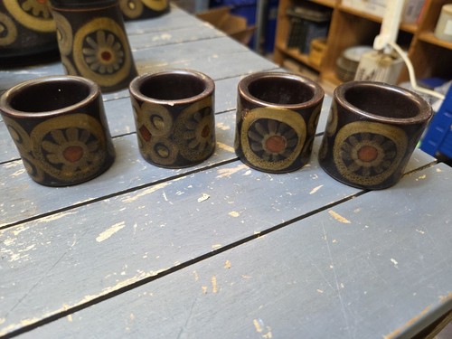 Denby arabesque egg cups - arabesque,