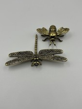Brass Bee (1) Brass Dragonfly