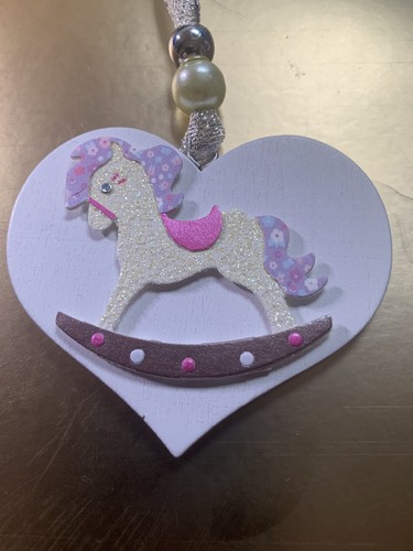 Heart baby rocking horse sign - baby,