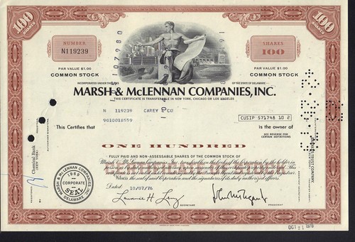 Marsh mclennan new - &,