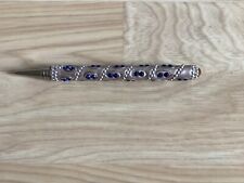 Indian Rajasthan silver jewelled pen glitter sparkle . Bought in India 2001 #3.