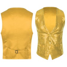 UK Womens Sparkly Sequin Vest