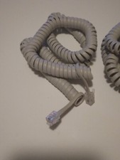 2pcs telephone handset cord grey 60-70mm