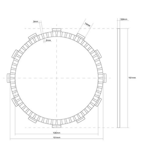 Single clutch disc - single,