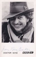 1970s Original Tom Baker Signed BBC Fourth Doctor Who Autograph Cast Photo