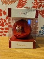 Rare Harrods Christmas Bauble Made In The USA with Original Box