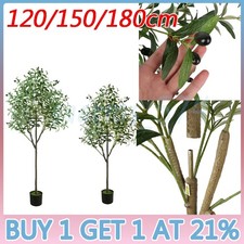 4/5/6FT Artificial Olive Tree Green Natural Tall Faux Lifelike Fake Plant Office