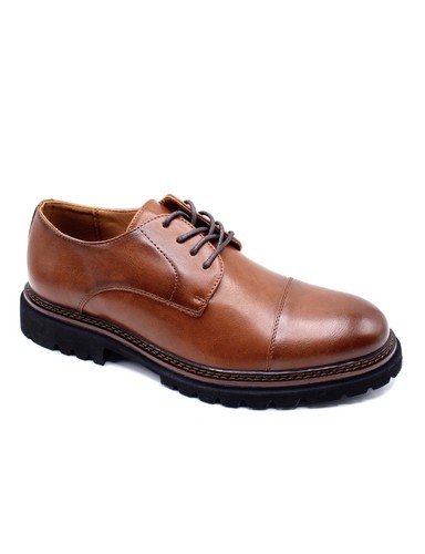 Men round toe cap derby - round,