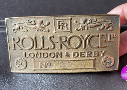 Rolls royce solid - rolls, brass