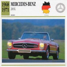 1968-1971 MERCEDES BENZ 280SL Sports Classic Car Photo/Info Maxi Card