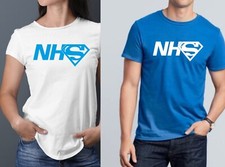 Unisex NHS Superhero Stay Home Thank You Support Love Workers Men Women T-shirt 