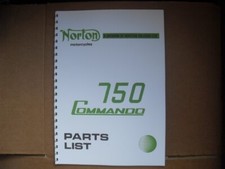 NORTON COMMANDO 750 PARTS BOOK
