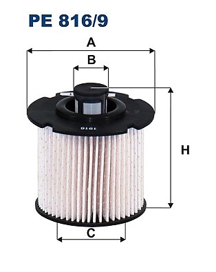 Filtron 816 fuel - pe, filter
