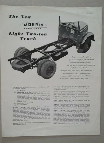 Morris two ton - light, truck