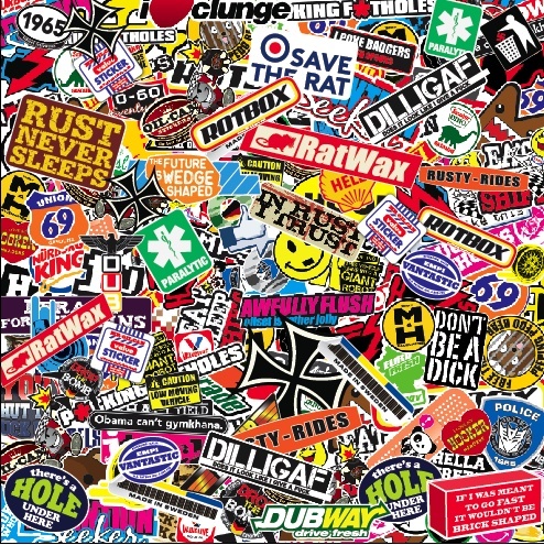 Rat look sticker - rat, bombing