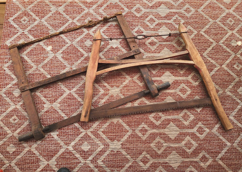 Antique primitive pair - primitive, hand
