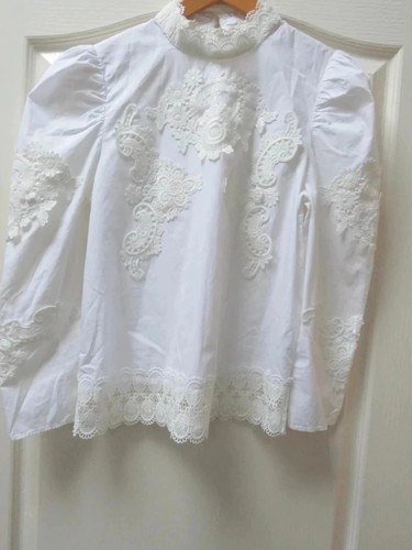 Zara lace blouse - lace, s