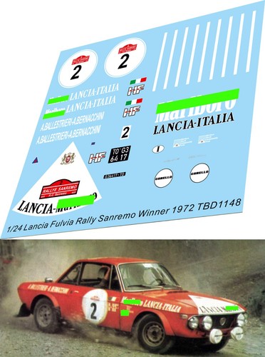 Decals for lancia fulvia - decals,