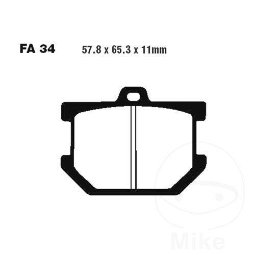 Ebc brake pad - pad, v