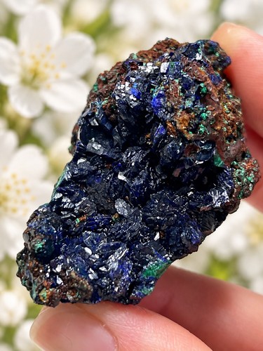 Azurite malachite rock - azurite,